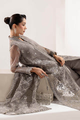 3 Piece Embroidered Organza Suit