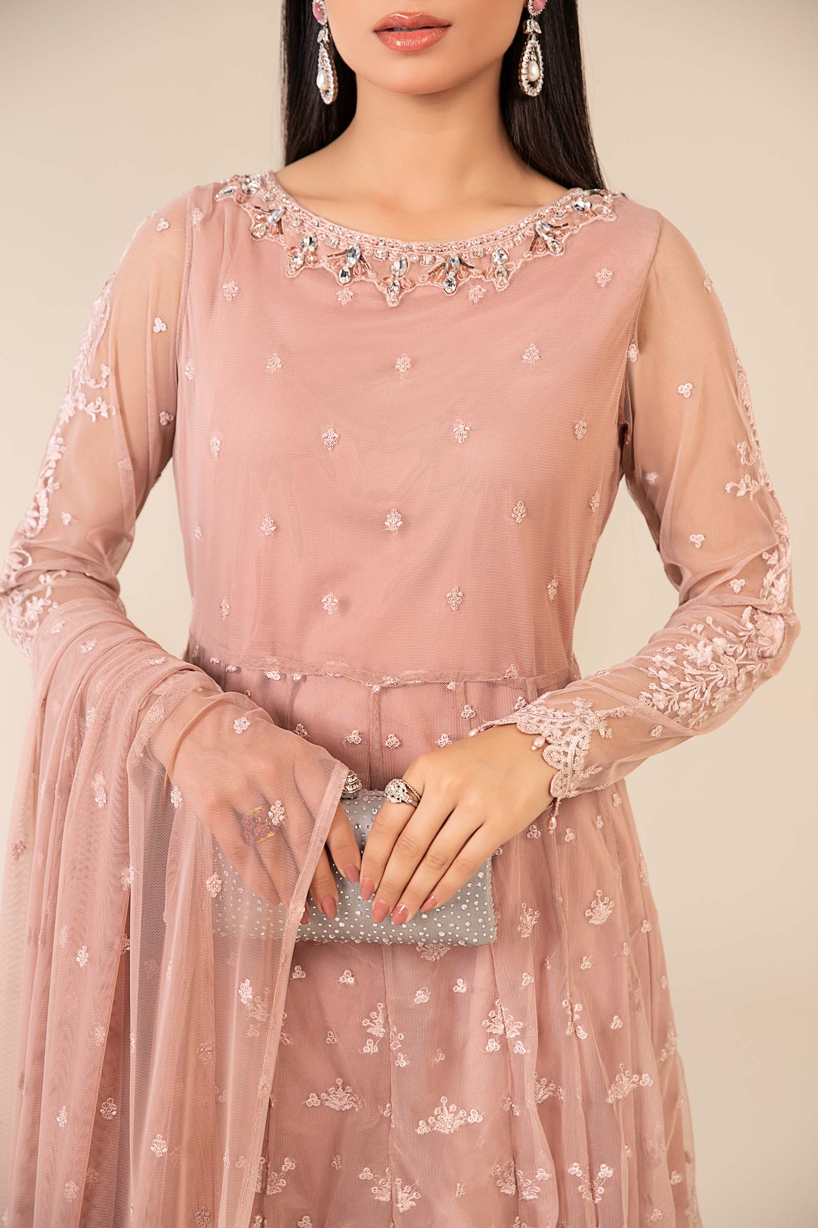 3 Piece Embroidered Suit