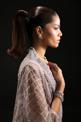 3 Piece Embroidered Organza Suit