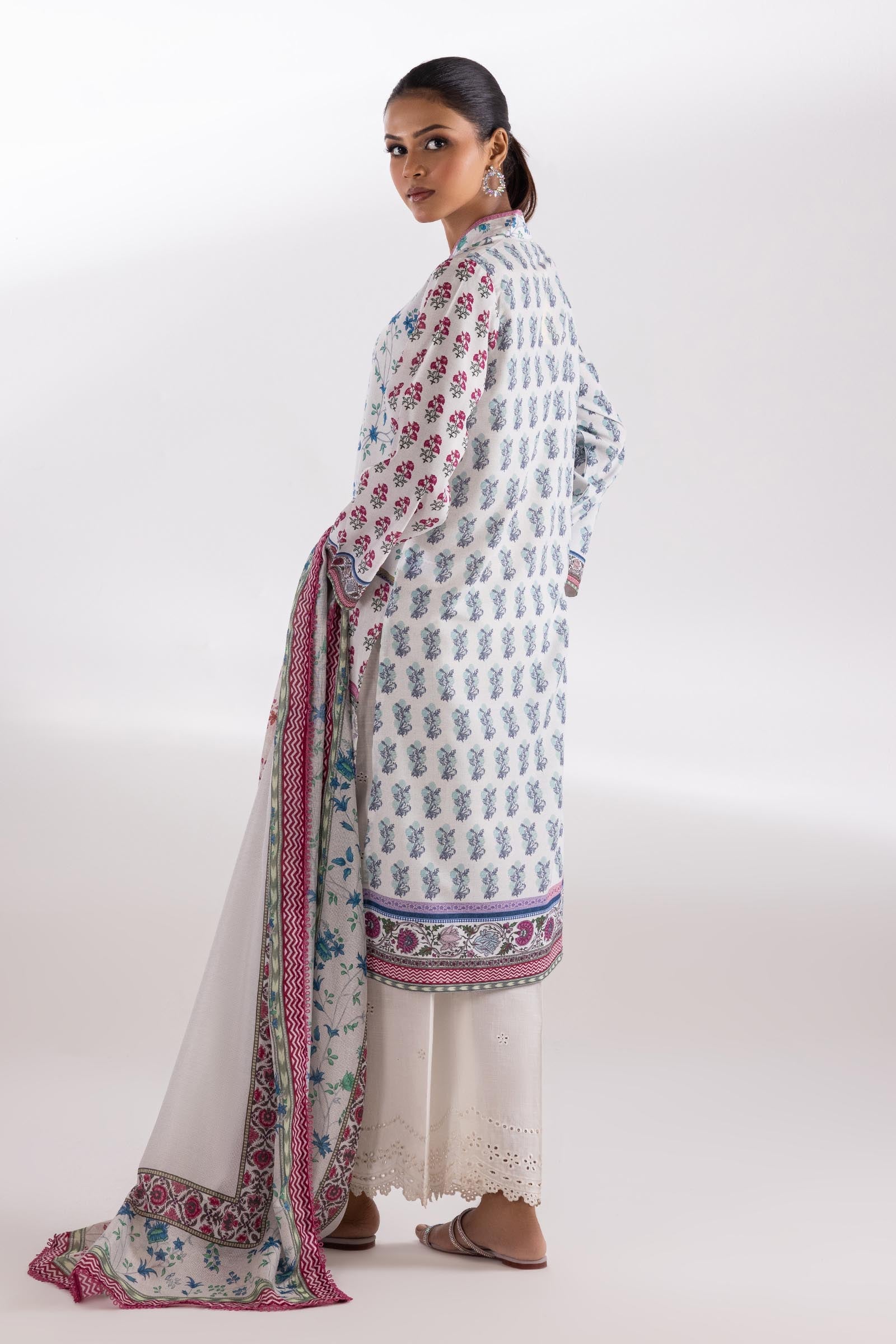 Stitched Printed Cambric Shirt