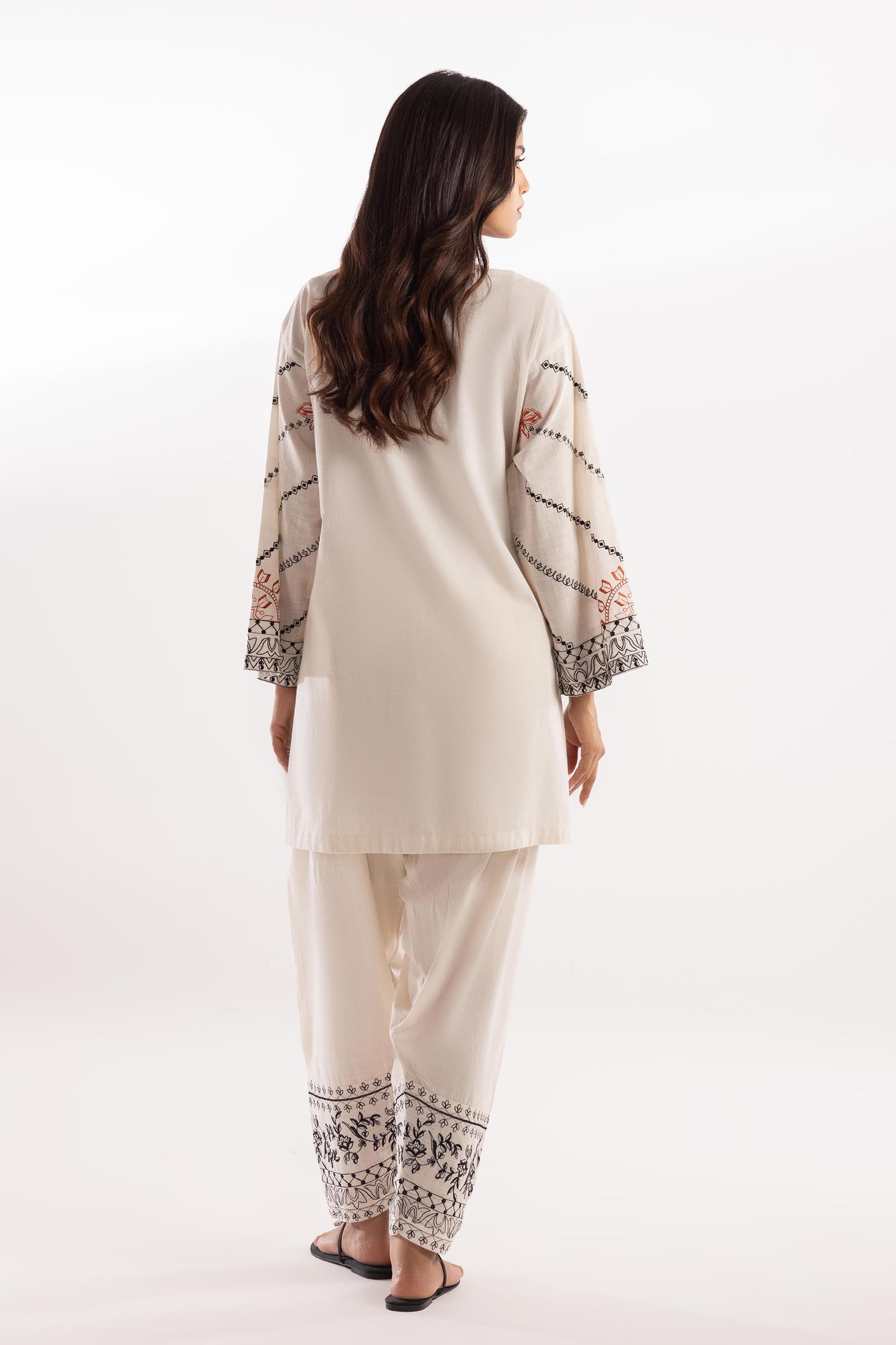 Stitched Embroidered Shirt + Shalwar