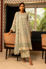 Stitched Embroidered Raw Silk Shalwar