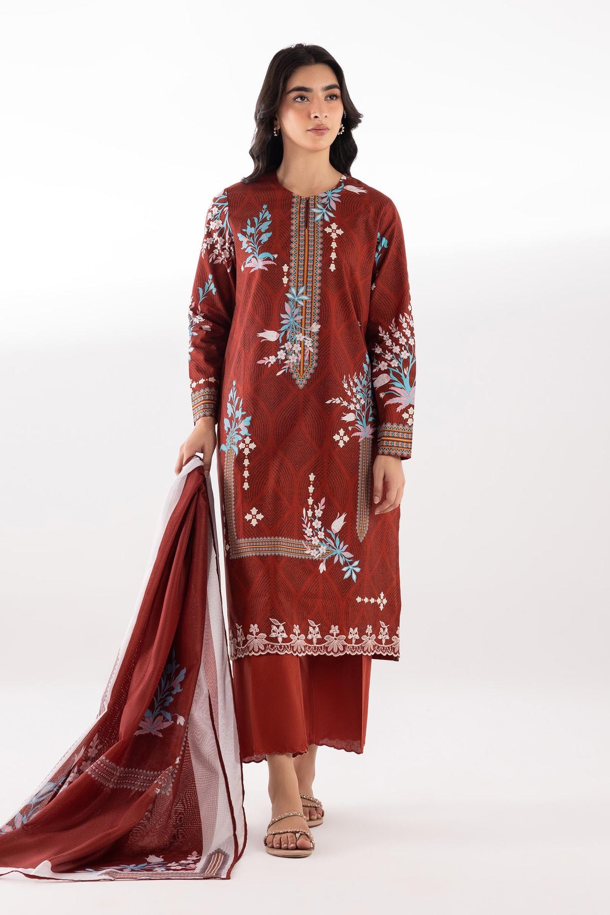 Stitched Printed Lawn Suit