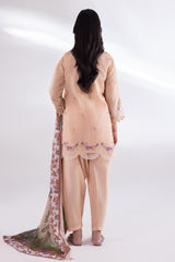 Stitched Muzlin Lawn Suit