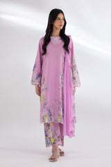 Stitched Muzlin Lawn Shirt + Dupatta