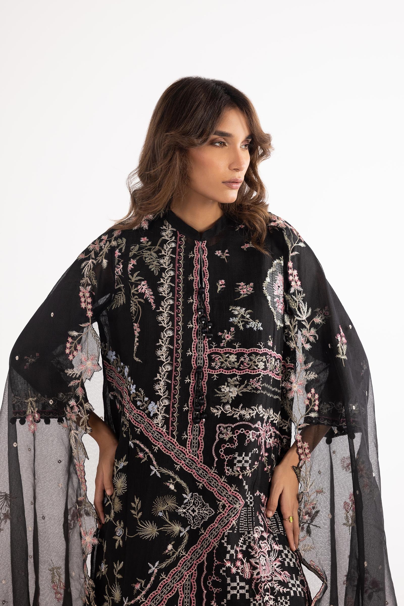 Stitched Embroidered Lawn Culotte