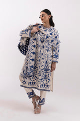 Stitched Embroidered Raw Silk Shirt