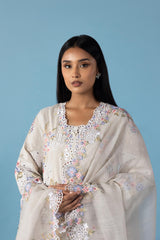 Stitched Embroidered Lawn Shirt