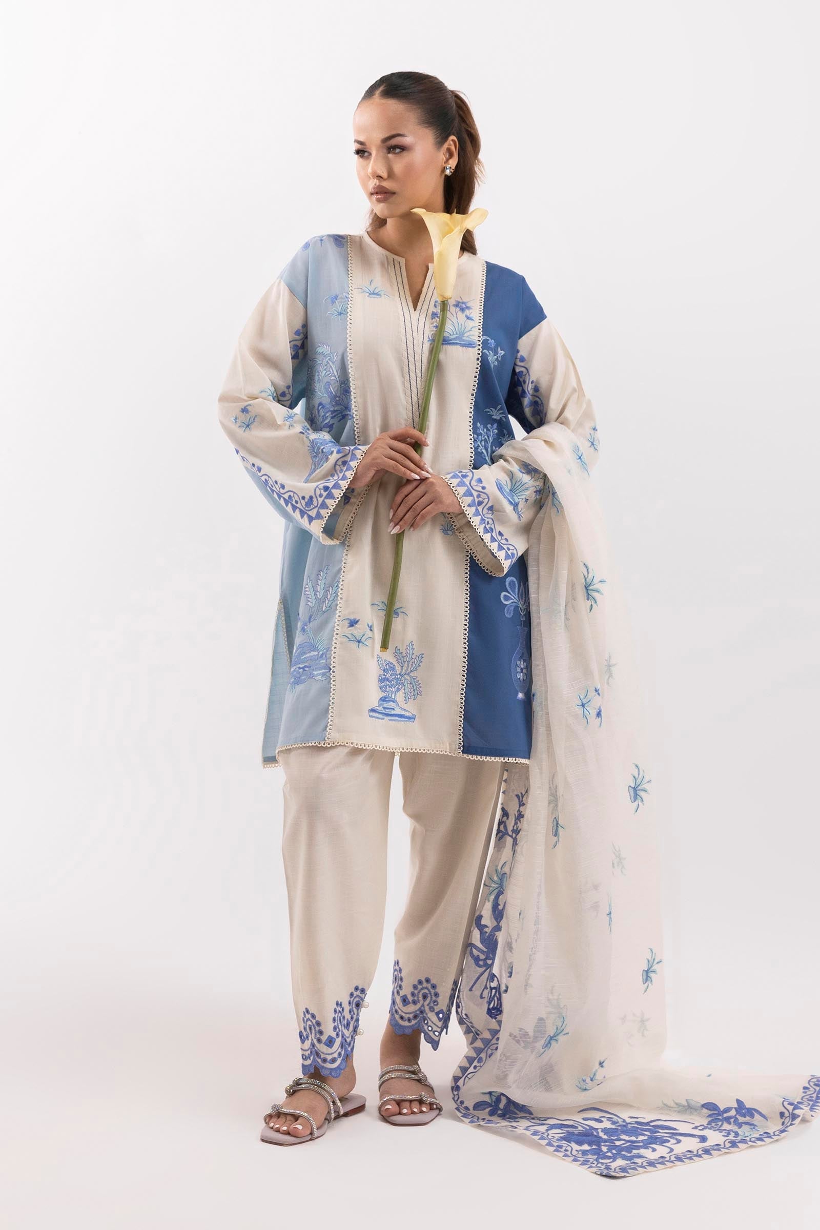Stitched Embroidered Shirt