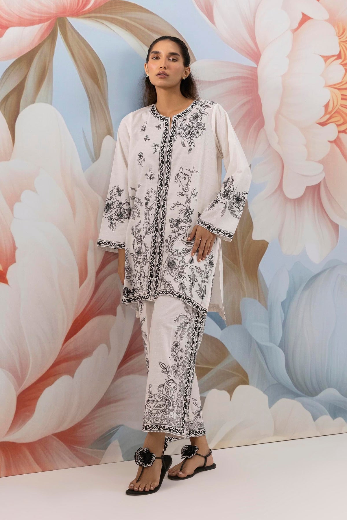 Stitched Jacquard Embroidered Shirt