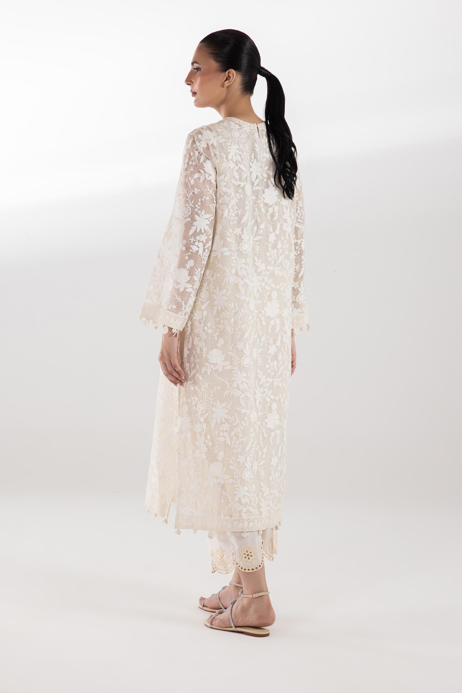 Stitched Embroidered Slub Shirt