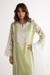 Stitched Cotton Embroidered Dupatta