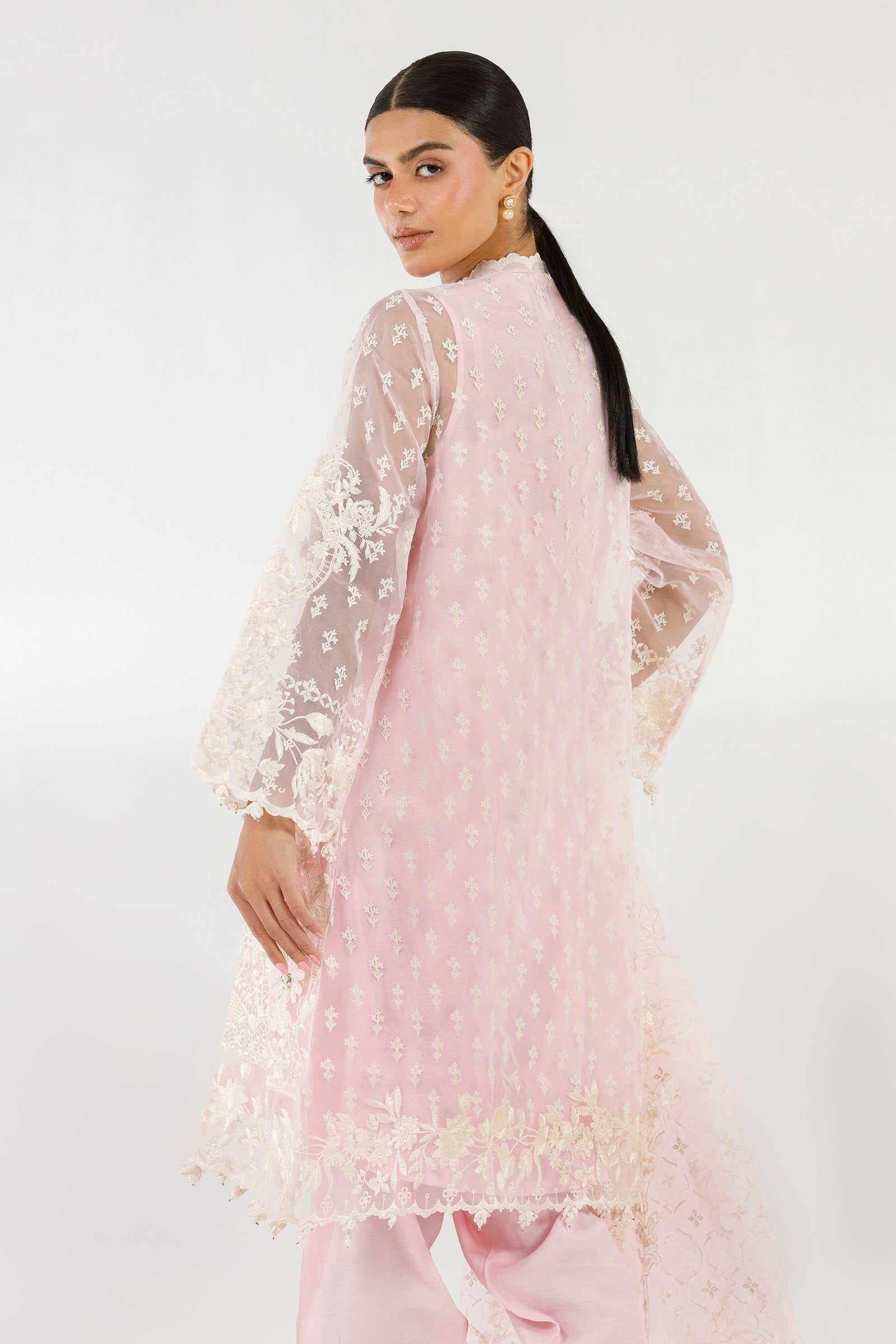 Stitched Embroidered Shirt + Shalwar + Dupatta