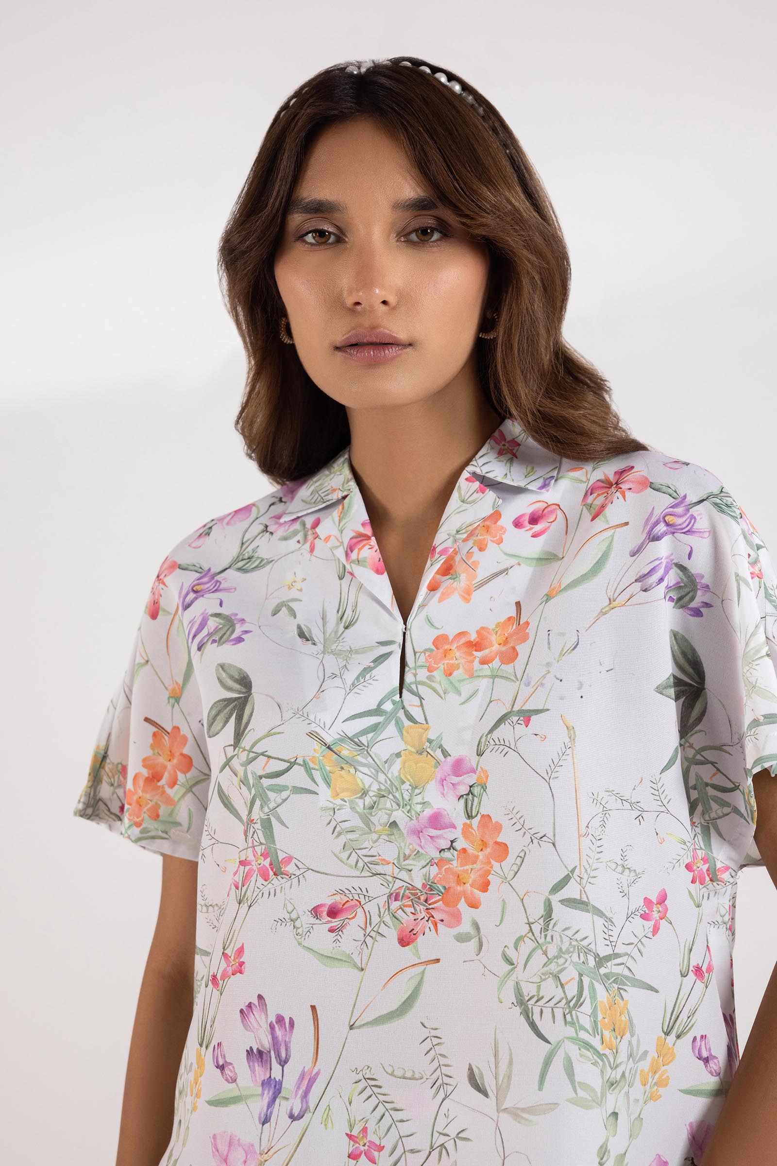 Stitched Printed Shirt + Skirt