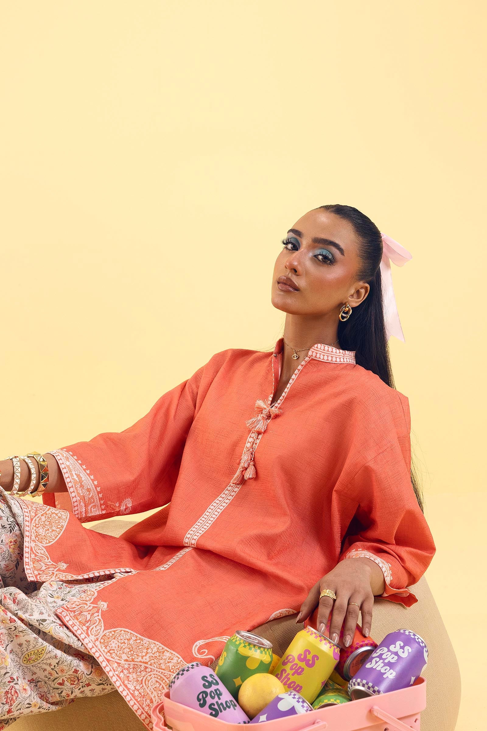 Stitched Printed Dobby Shirt+ Shalwar