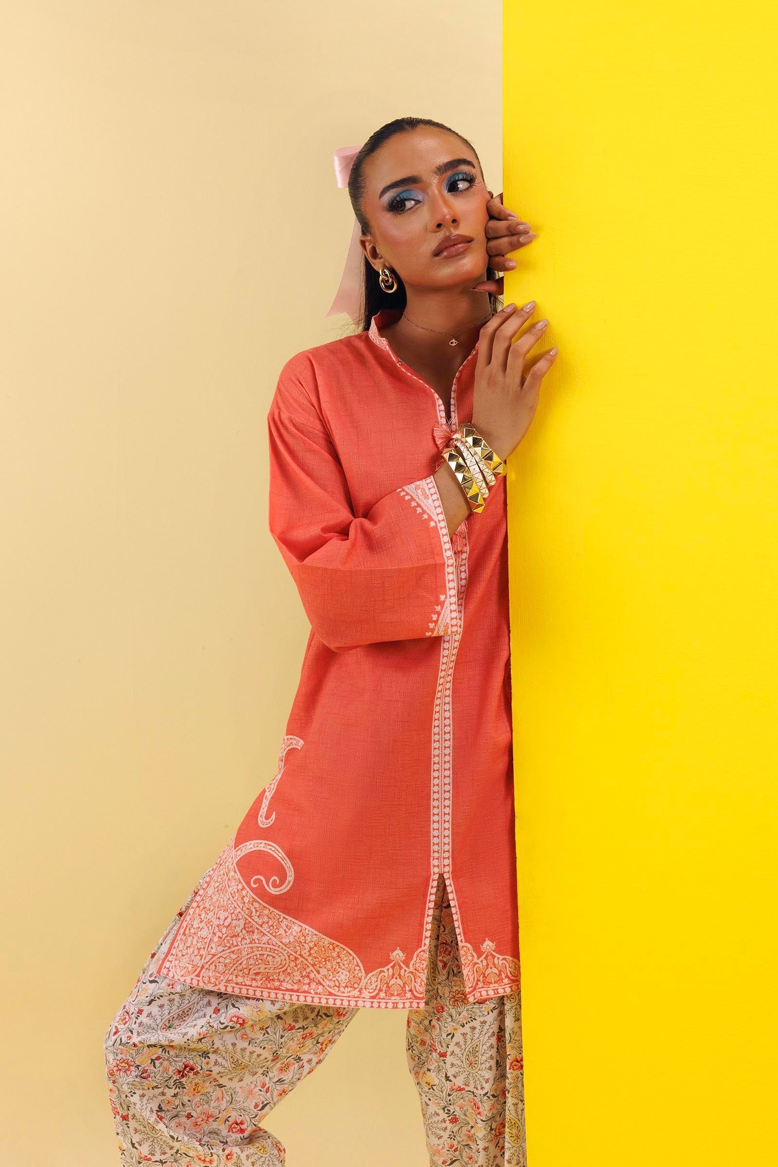 Stitched Printed Dobby Shirt+ Shalwar