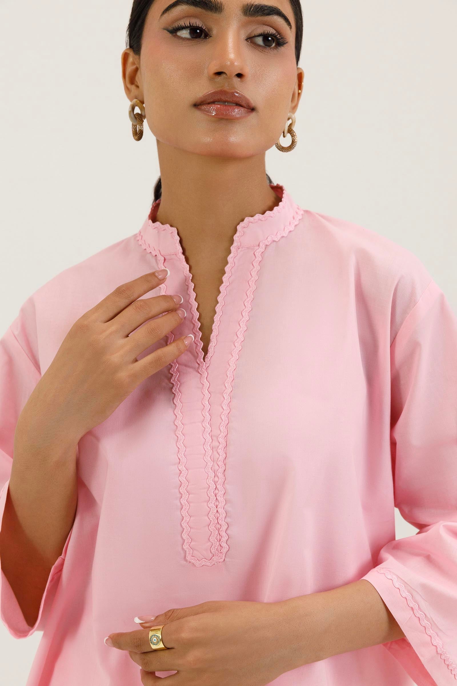 Stitched Lawn Shirt+ Culotte