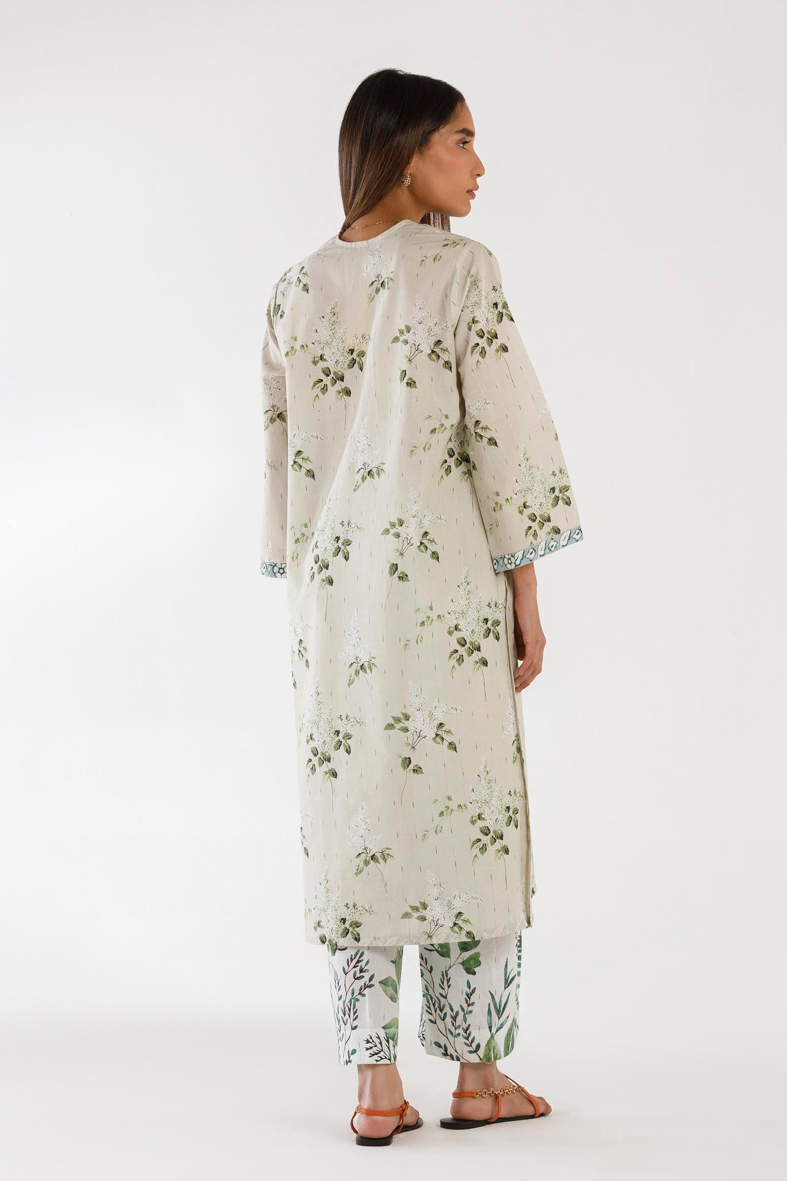 Stitched Printed Textured Shirt