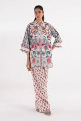 Stitched Printed Slub Shirt