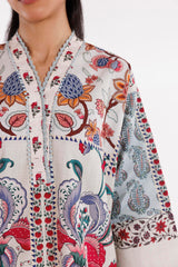 Stitched Printed Slub Shirt