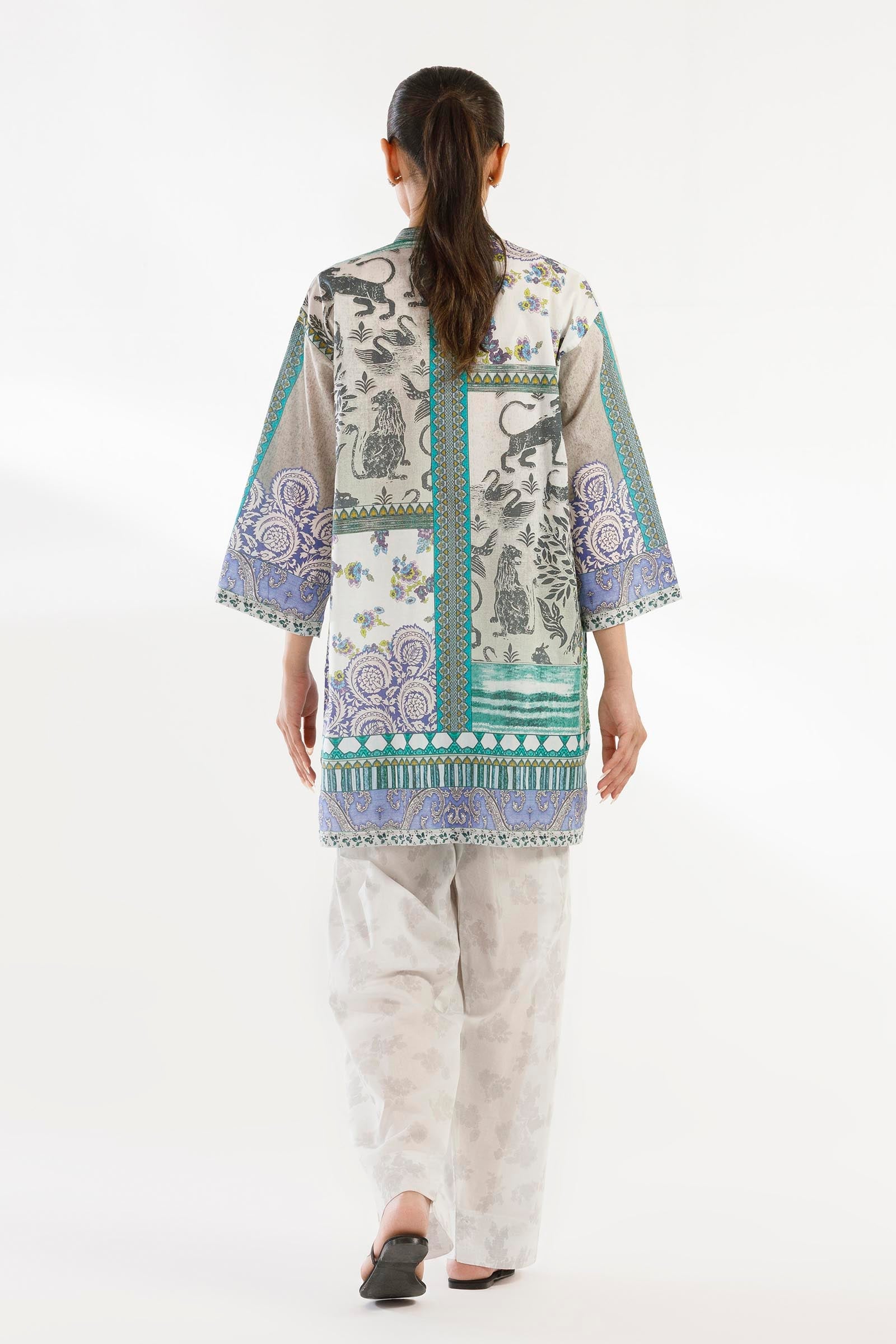 Stitched Printed Lawn Shirt + Shalwar