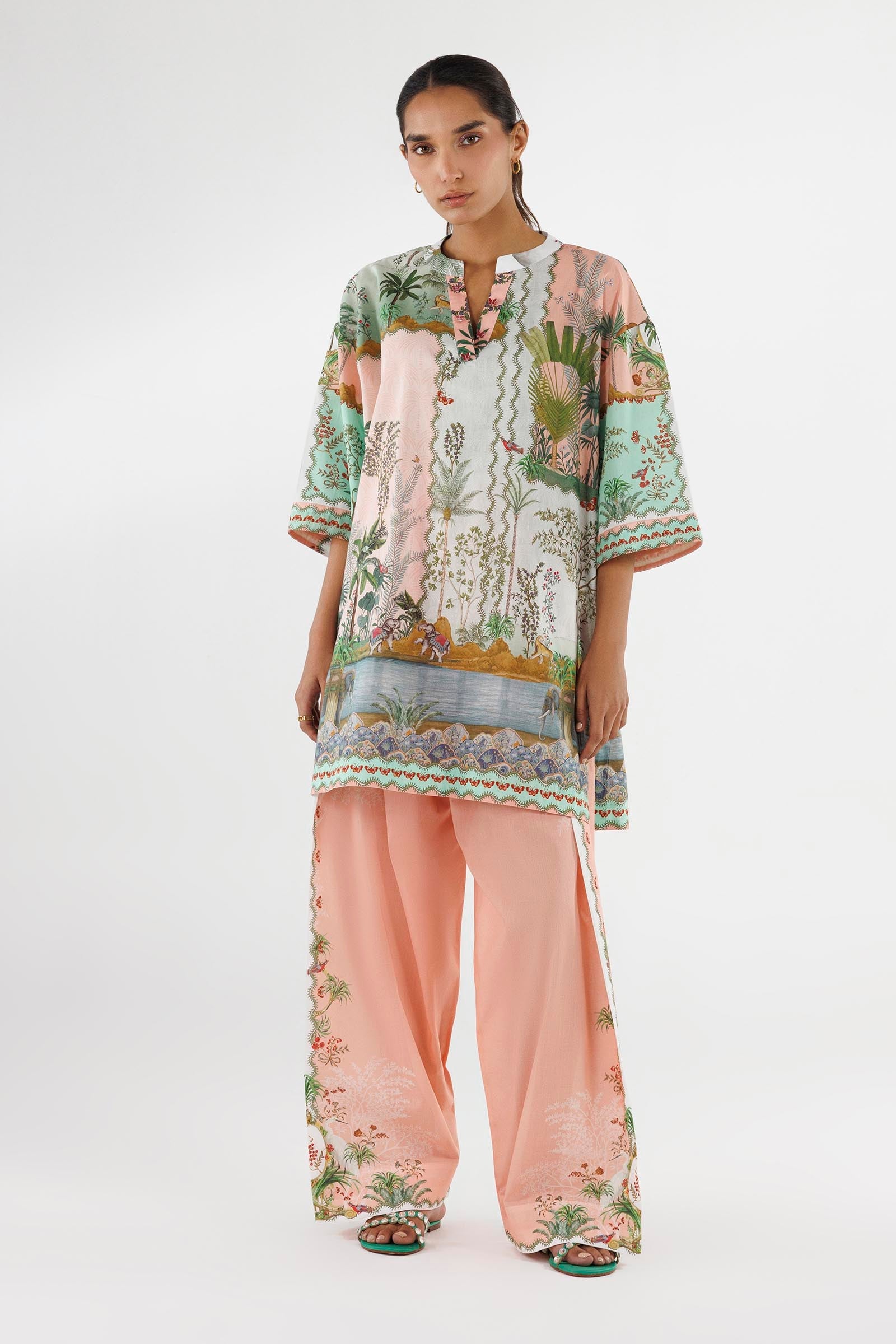 Stitched Printed Lawn Shirt + Shalwar
