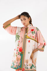 Stitched Printed Linen Shirt + Shalwar