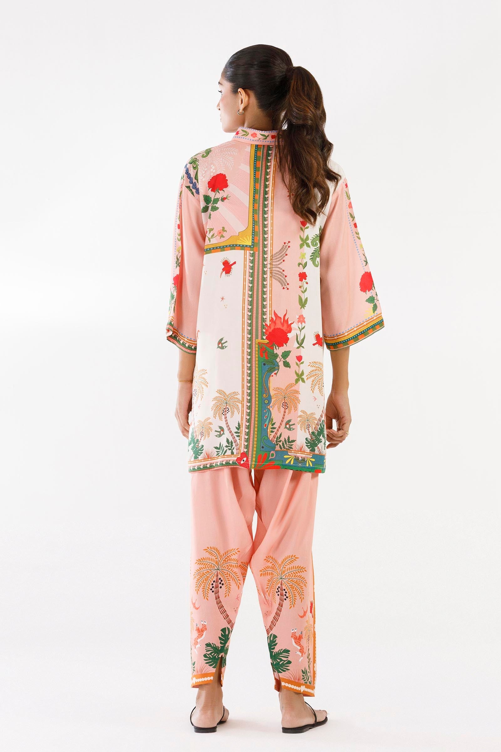 Stitched Printed Linen Shirt + Shalwar