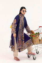 Stitched Printed Linen Shirt+ Dupatta