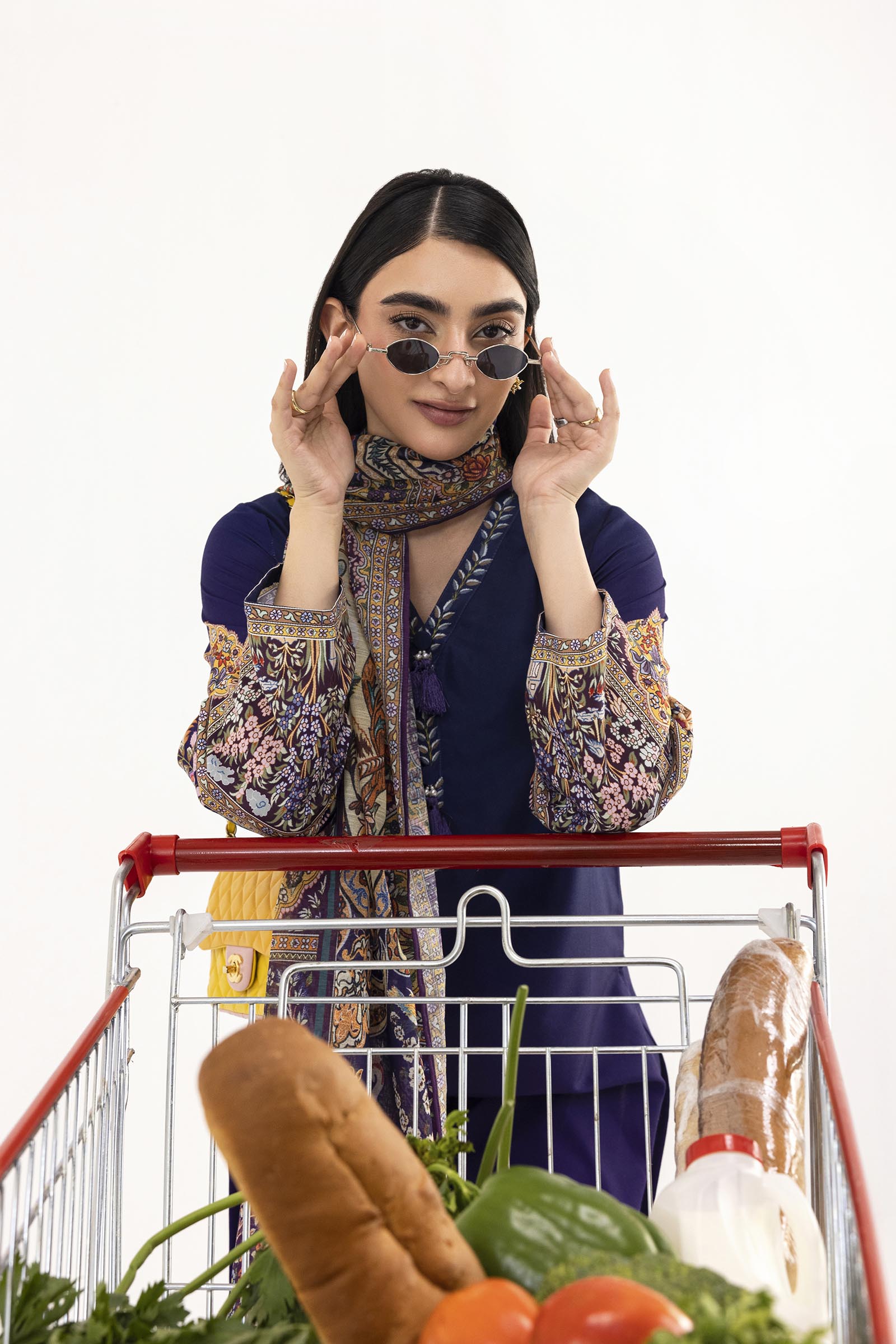Stitched Printed Linen Shirt+ Dupatta