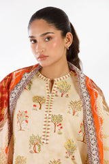 Stitched Printed Lawn Shirt+ Dupatta