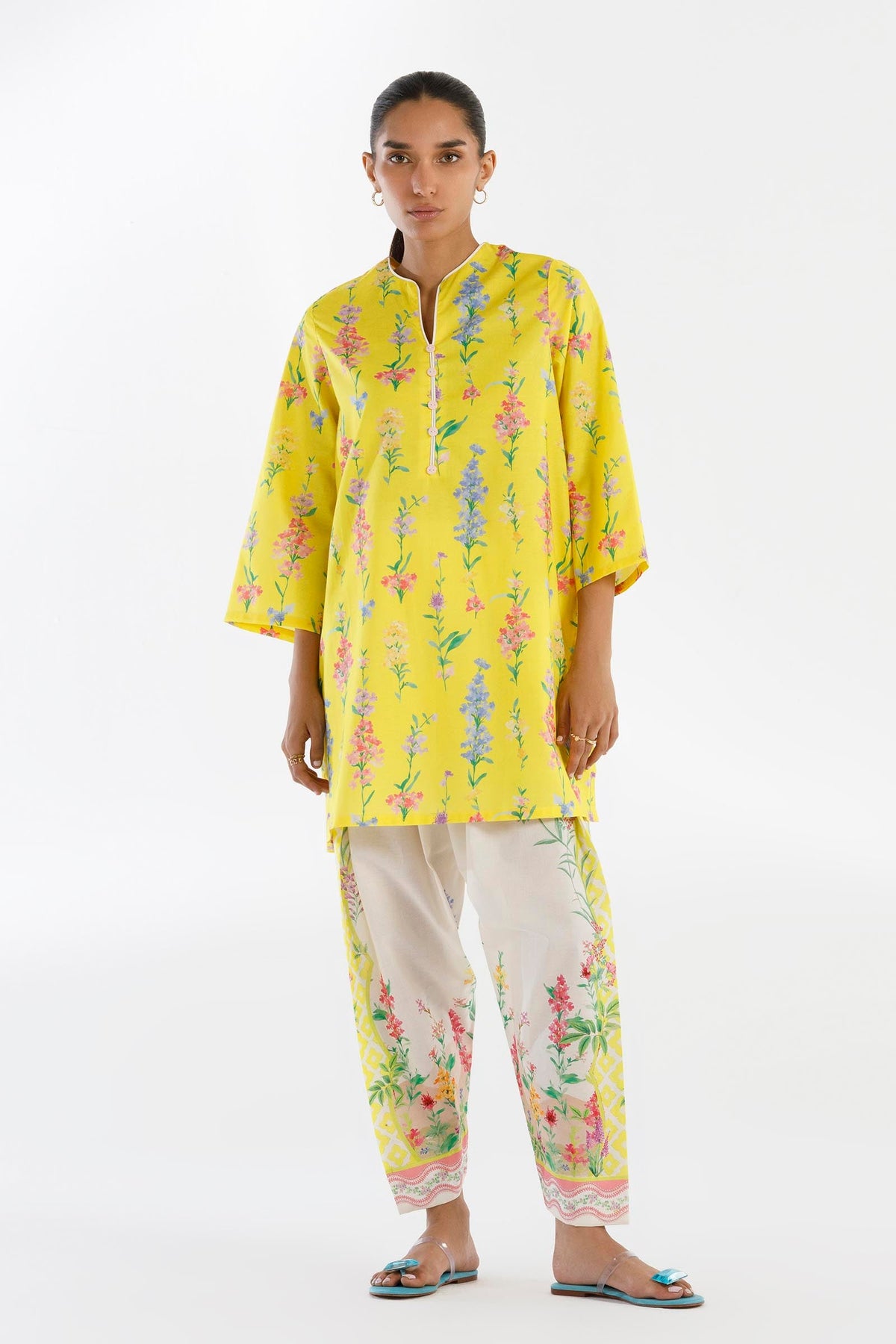 Stitched Printed Lawn Shirt+ Shalwar