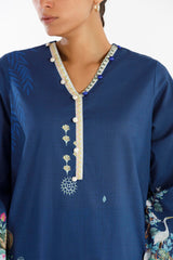 Stitched Printed Lawn Shirt+ Culotte