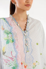 Stitched Printed Lawn Shirt+ Dupatta