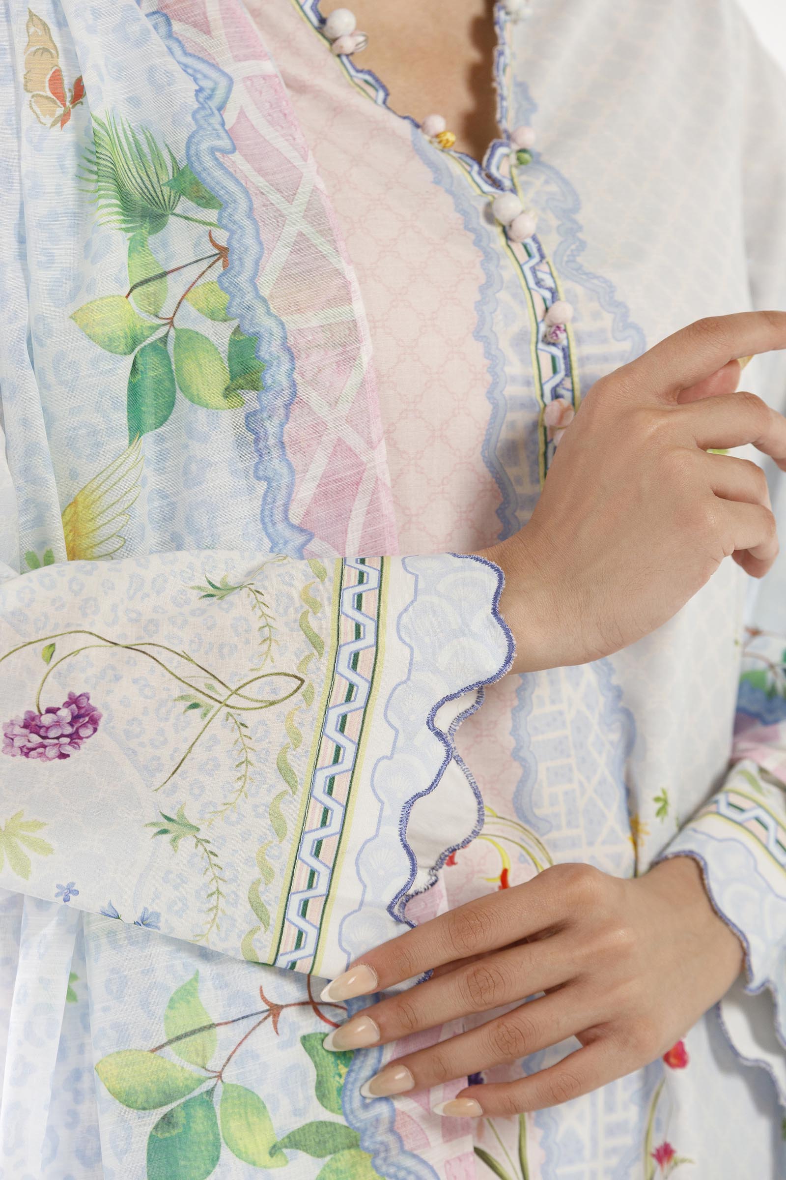 Stitched Printed Lawn Shirt+ Dupatta