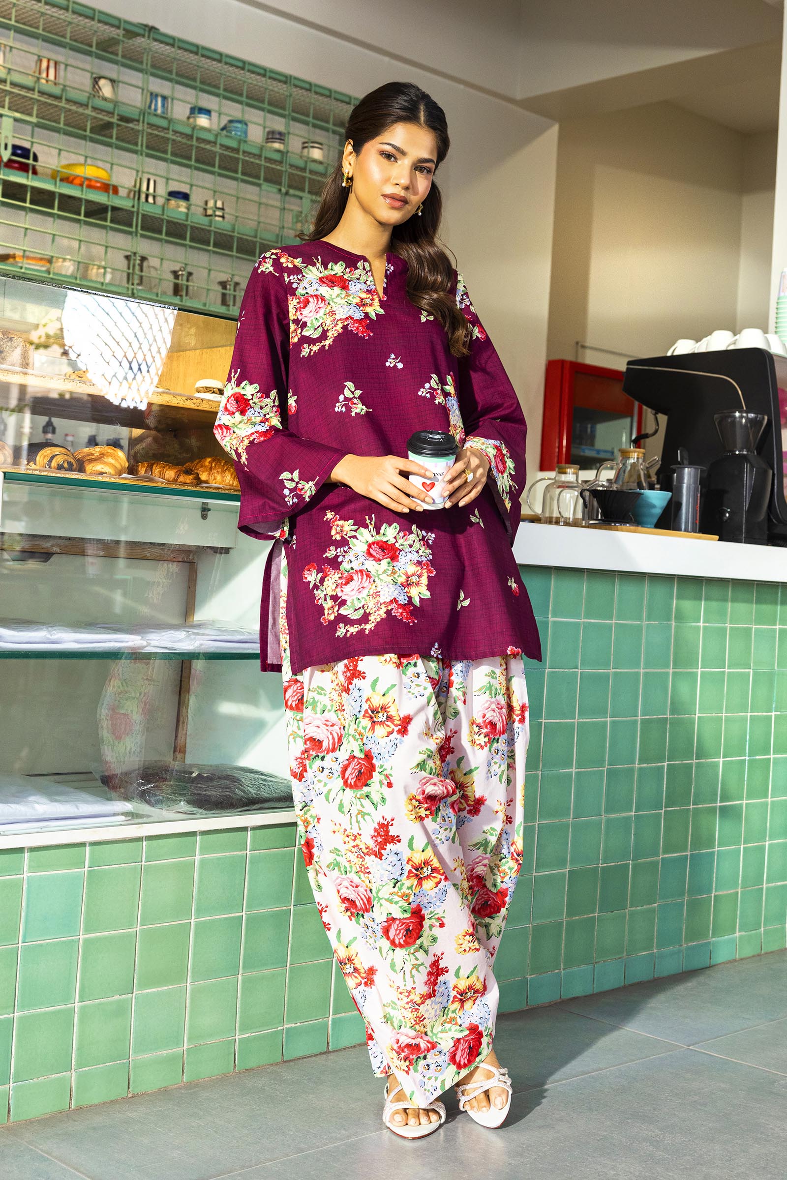 Stitched Printed Lawn Shirt