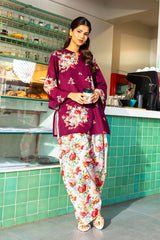 Stitched Printed Lawn Shirt