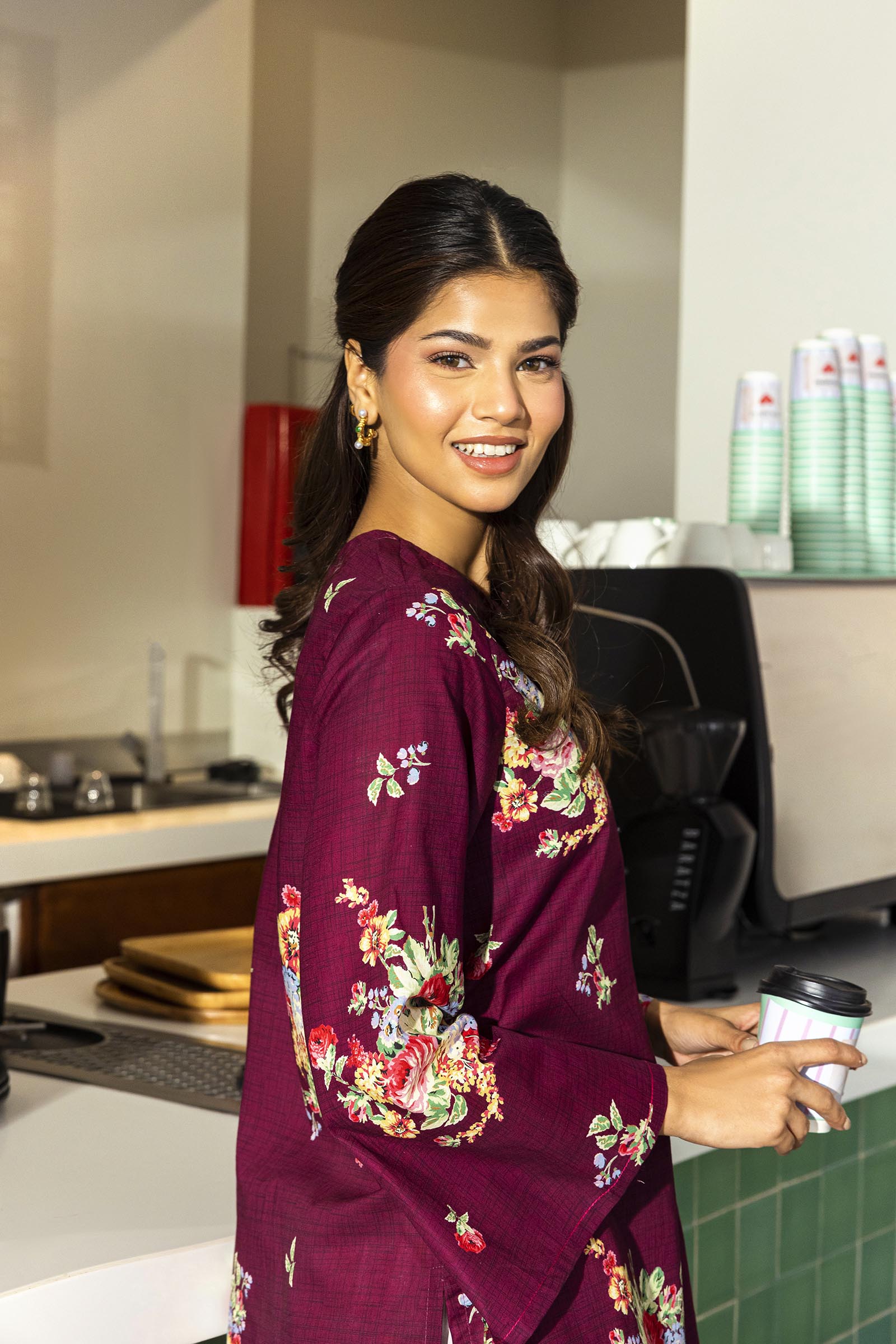 Stitched Printed Lawn Shirt