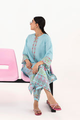 Stitched Printed Viscose Shirt+ Culotte