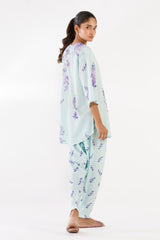Stitched Printed Viscose Shirt+ Shalwar