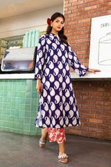 Stitched Printed Lawn Shirt+ Culotte