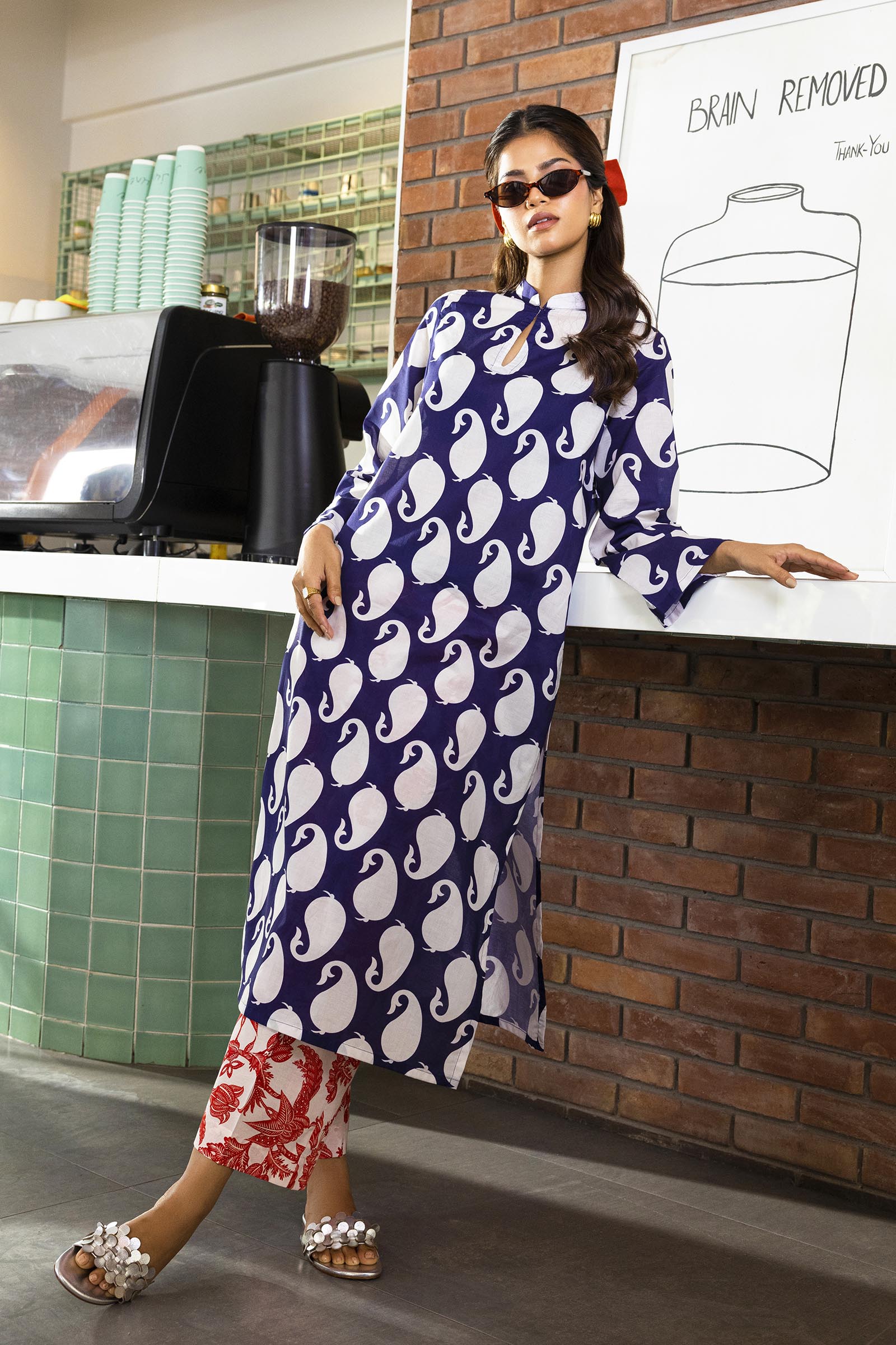 Stitched Printed Lawn Shirt+ Culotte