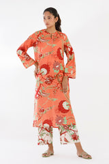 Stitched Printed Lawn Shirt+ Culotte
