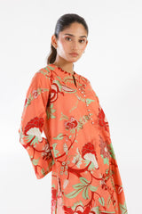 Stitched Printed Lawn Shirt+ Culotte