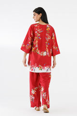 Stitched Printed Viscose Shirt+ Shalwar