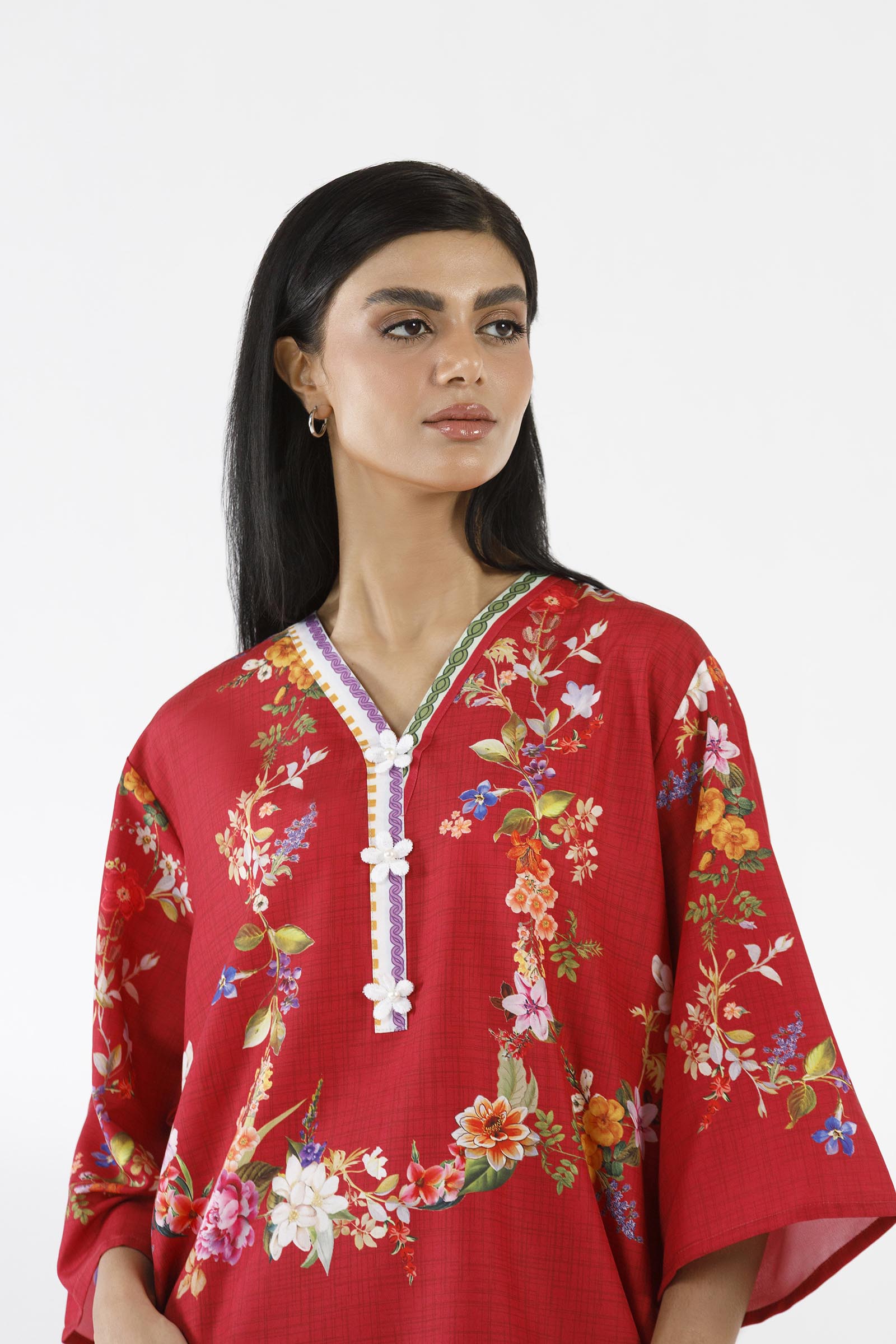 Stitched Printed Viscose Shirt+ Shalwar