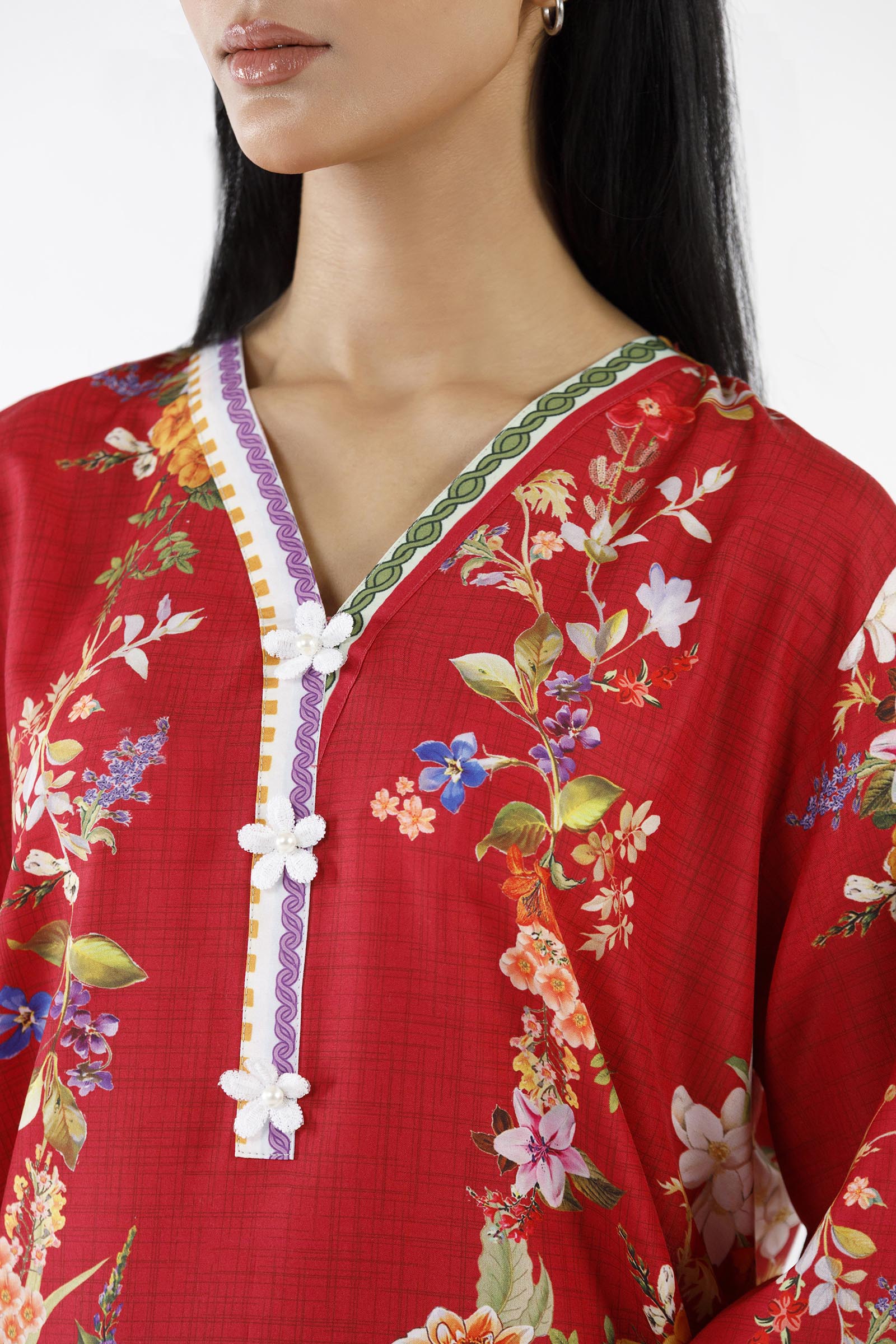 Stitched Printed Viscose Shirt+ Shalwar