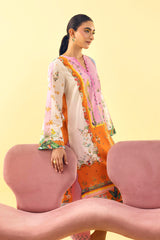 Stitched Printed Lawn Shirt+ Culotte