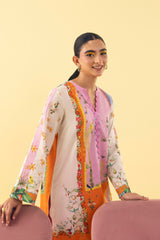 Stitched Printed Lawn Shirt+ Culotte