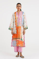 Stitched Printed Lawn Shirt+ Culotte
